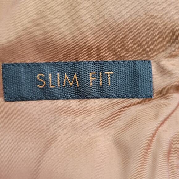 Joseph Jos A. Bank Suit Jacket Charcoal Gray Wool Cashmere 2 Button 43L Slim Fit - Picture 6 of 8